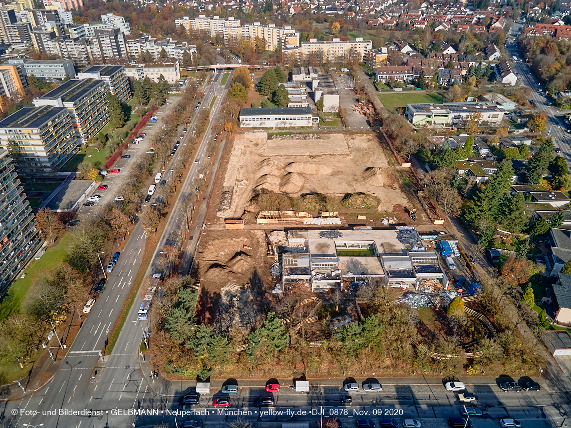 09.11.2020 - Baustelle Grundschule am Karl-Marx-Ring in Neuperlach